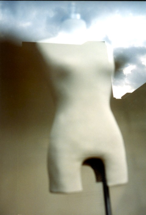 grey and overcast across the window new york